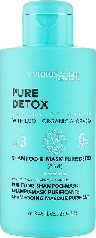 2in1 Shampoo und Maske für alle Haartypen  - Somnis & Hair Shampoo & Mask Pure Detox  — Bild N1