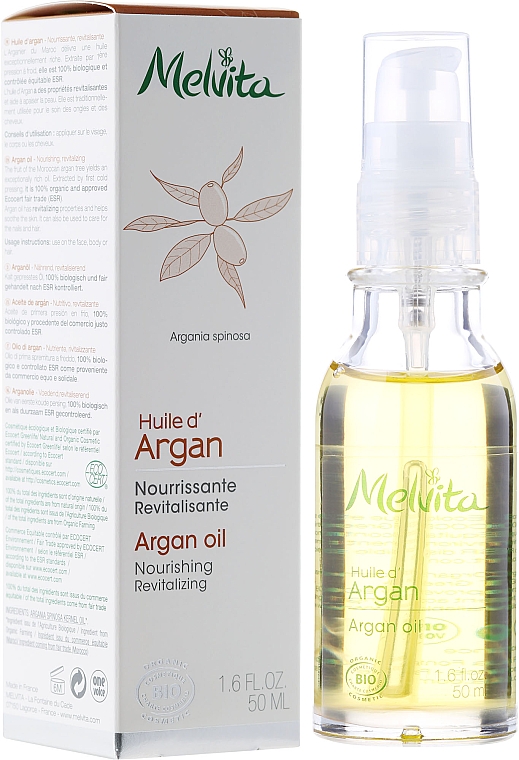 Nährendes und revitalisierendes Arganöl für das Gesicht - Melvita Huiles De Beaute Argan Oil — Bild N1