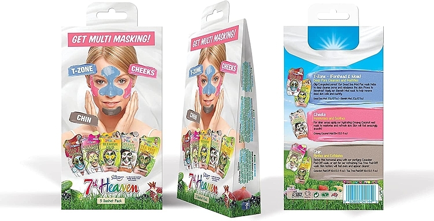 Gesichtsmasken-Set 5 St. - 7th Heaven Multi Masking Multipack — Bild N2