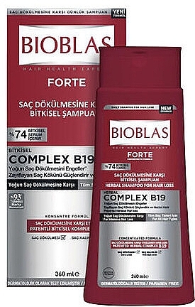 Shampoo gegen Haarausfall - Bioblas Forte Complex B19 — Bild N1