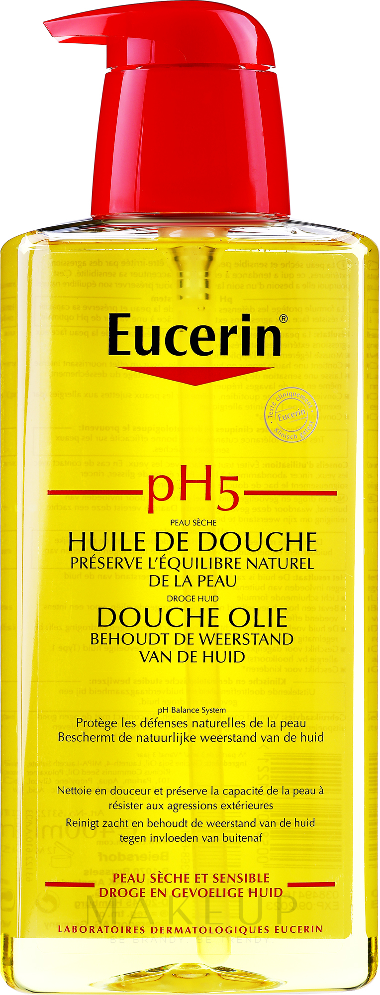 Reinigendes Duschöl für trockene und empfindliche Haut - Eucerin pH5 Shower Oil — Bild 400 ml