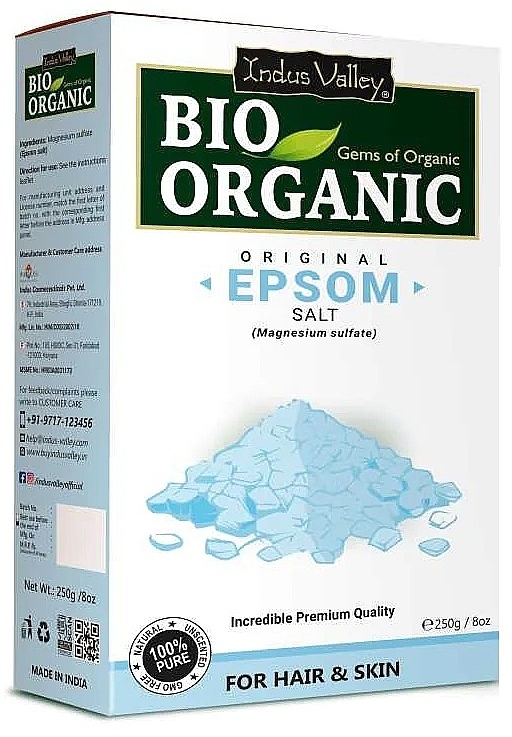 Badesalz - Indus Valley Bio Organic Original Epsom Salt — Bild N1