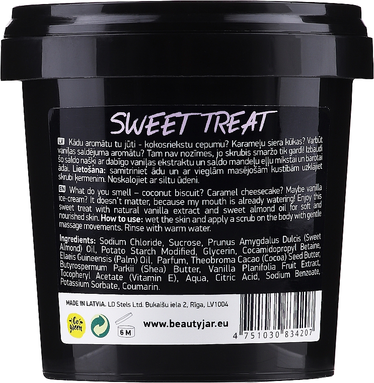 Körperpeeling mit Vanilleextrakt und Süßmandelöl - Beauty Jar Sweet Treat Vanilla Extract & Sweet Almond Oil Body Scrub — Bild N2