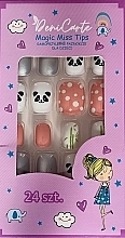 Düfte, Parfümerie und Kosmetik Selbstklebende Nägel für Kinder 964 Panda 24 St. - Deni Carte Magic Miss Tips