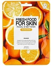 Düfte, Parfümerie und Kosmetik Aufhellende feuchtigkeitsspendende und erfrischende Tuchmaske mit Orangenextrakt für alle Hauttypen - Superfood For Skin Facial Sheet Mask Orange Refreshing