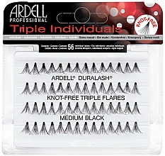 Wimpernbüschel-Set - Ardell Triple Individual Medium Black — Bild N1