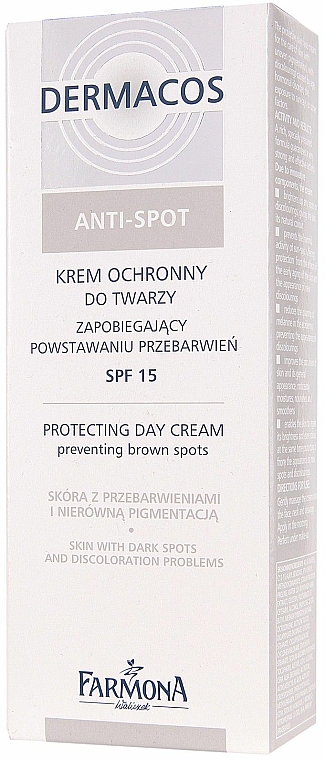 Schützende Tagescreme gegen Pigmentierung - Farmona Professional Dermacos Anti-Spot SPF 15 Protecting Day Cream — Bild N2