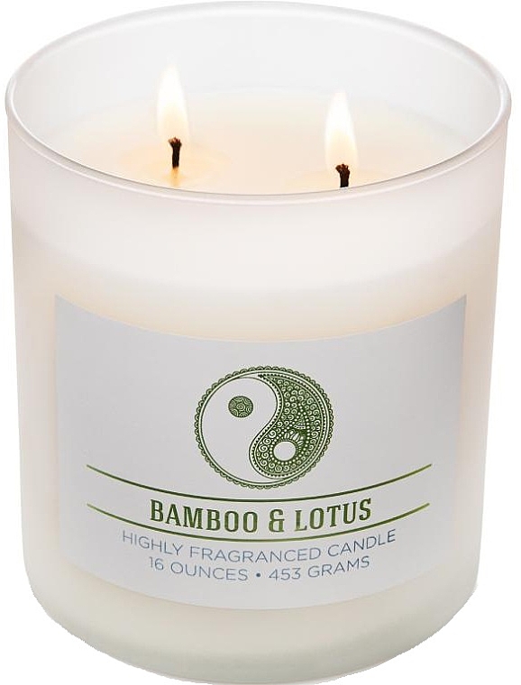 Duftkerze mit zwei Dochten - Colonial Candle Bamboo Lotus — Bild N1