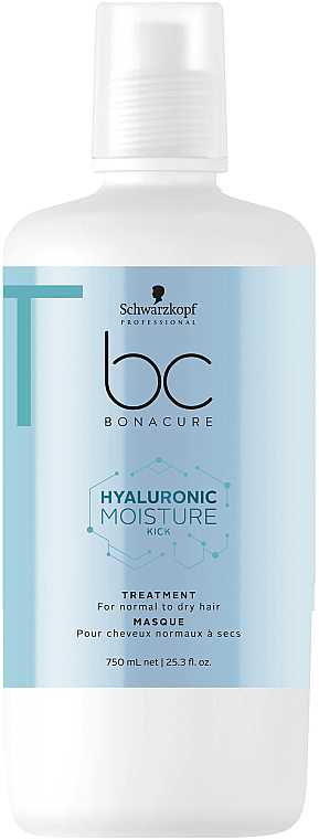 Intensiv feuchtigkeitsspendende Haarmaske für normales und trockenes Haar - Schwarzkopf Professional Bonacure Hyaluronic Moisture Kick Treatment — Bild N3