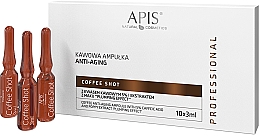 Düfte, Parfümerie und Kosmetik Verjüngende Ampullen mit Fülleffekt - APIS Professional Coffee Shot Anti-Aging Ampoule With Caffeic Acid 5% And Poppy Extract
