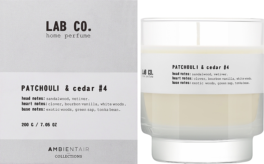 Duftkerze im Glas Patchouli & Cedar - Ambientair Lab Co. Patchouli & Cedar — Bild N2