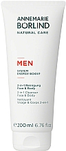 Düfte, Parfümerie und Kosmetik 2in1 Gesichts- und Körperreinigungsgel für Männer - Annemarie Borlind Men System Energy Boost Face & Body Cleanser