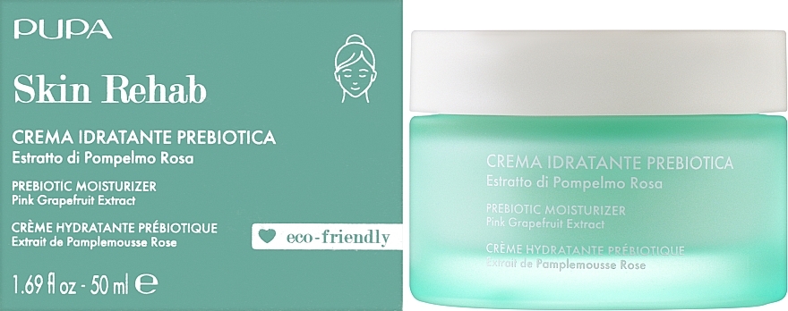 Feuchtigkeitscreme für das Gesicht mit Präbiotika - Pupa Skin Rehab Prebiotic Moisturizer — Bild N2