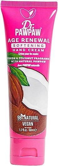 Weichmachende Handcreme Kakao und Kokos - Dr. PawPaw Age Renewal Cocoa & Coconut Softening Hand Cream — Bild N1