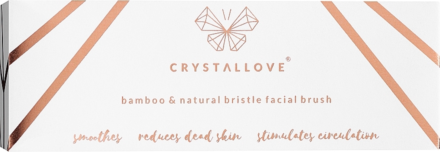 Gesichtsmassagebürste aus Bambus - Crystallove Bamboo Face Brush — Bild N2