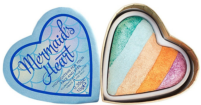 Highlighter für Gesicht und Augen - I Heart Revolution Mermaid's Heart Highlighter