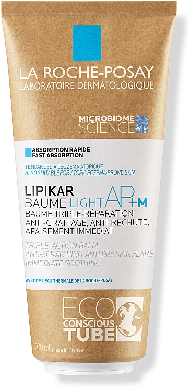 Lipid-regenerierender Gesichts- und Körperbalsam für trockene und zu Neurodermitis neigende Haut - La Roche-Posay Lipikar Baume Light AP+M — Bild N1