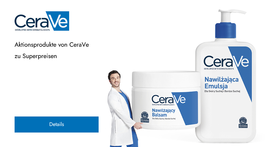 Aktionsprodukte von CeraVe zu Superpreisen. Die Preise auf der Website sind inklusive Rabatt.