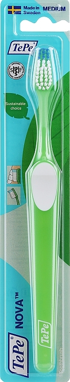 Zahnbürste grün - TePe Medium Nova Toothbrush — Bild N1