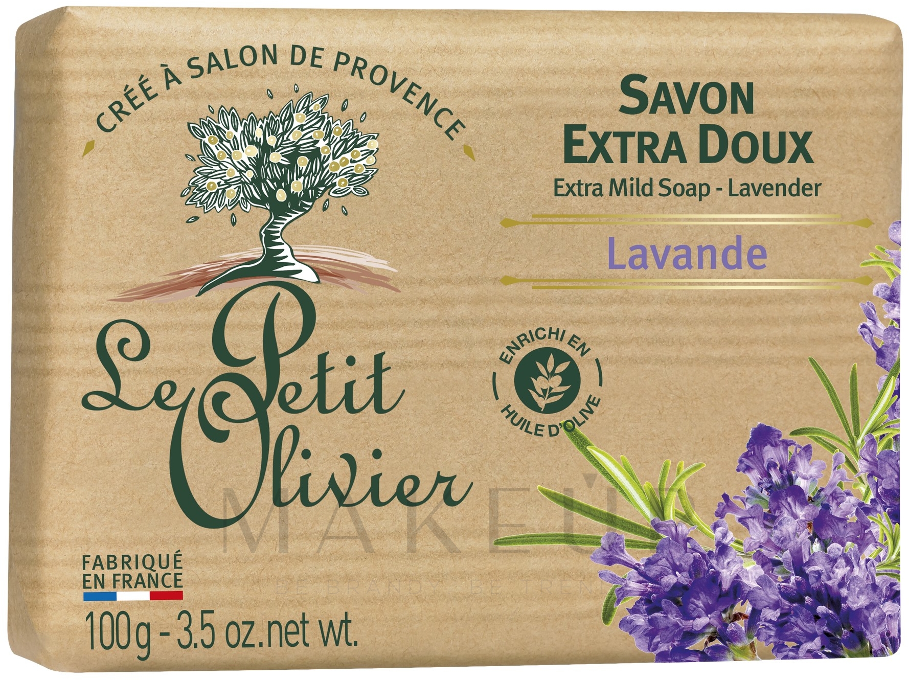 Milde Seife mit Lavendelextrakt - Le Petit Olivier Extra mild soap Lavender — Foto 100 g