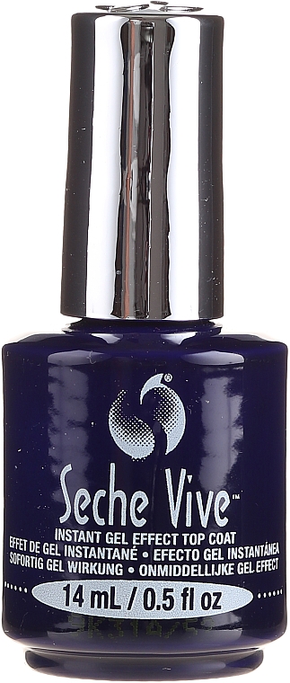 Schnell trocknender Decklack mit Gel-Effekt - Seche Vive Instant Gel Effect Top Coat — Bild N2