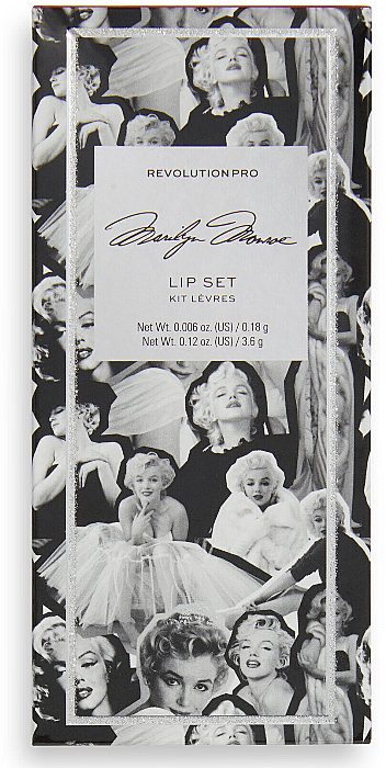 Set - Revolution Pro Set For Lips X Marilyn Nude (lipstick/3.6g + lip/pen/0.18g) — Bild N2