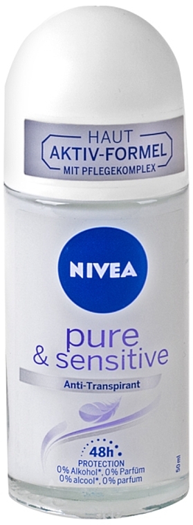 Roll-on Deodorant und Antitranspirant - NIVEA Pure And Sensitive Anti-Transpirant — Bild N1