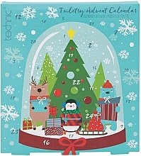 Adventskalender 24 St. - Technic Cosmetics Christmas Novelty Toiletry Advent Calendar — Bild N2