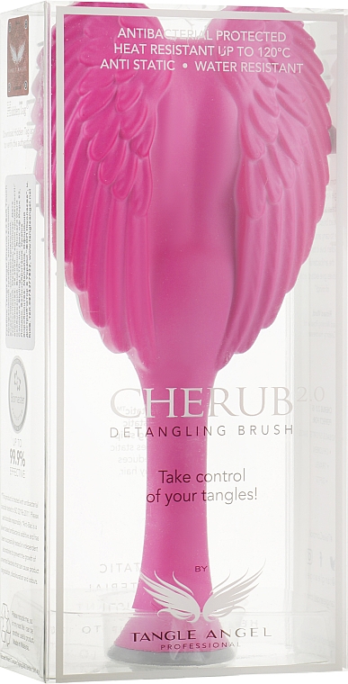 Entwirrbürste Engel fuchsia-grau - Tangle Angel Cherub 2.0 Soft Electric Pink — Bild N1