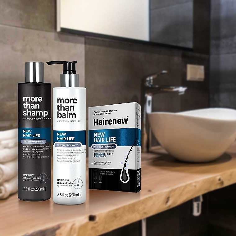 Haarshampoo Ultra-Schutz gegen graues Haar - Hairenew New Hair Life Anti-Grey Shampoo — Bild N4