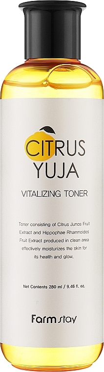 Toner mit Yuzu-Extrakt - FarmStay Citrus Yuja Vitalizing Toner — Bild N1