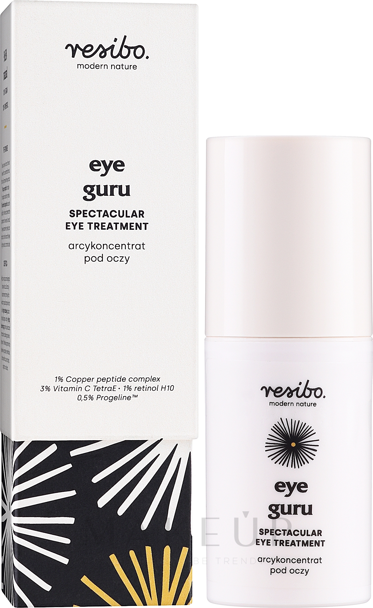 Konzentrat für die Haut um die Augen - Resibo Eye Guru Spectacular Eye Treatment — Bild 15 ml