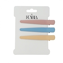 Düfte, Parfümerie und Kosmetik Haarspangen-Set rosa, blau, gelb 3 St. - Ecarla