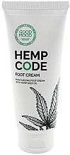 Düfte, Parfümerie und Kosmetik Feuchtigkeitsspendende Fußcreme für trockene und normale Haut mit Hanföl - Good Mood Hemp Code Foot Cream