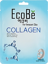 Düfte, Parfümerie und Kosmetik Tuchmaske für das Gesicht mit Kollagen - Eco Be Collagen Mask