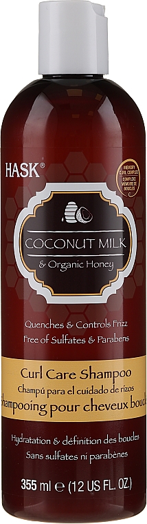 Shampoo mit Kokosmilch - Hask Coconut Milk & Organic Honey Curl Care Shampoo — Bild N1