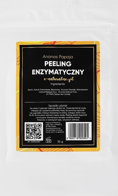 Enzympeeling Ananas und Papaya - E-naturalne Enzyme Peeling — Bild N1