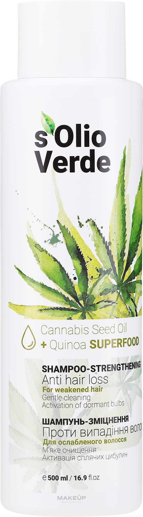 Shampoo gegen Haarausfall - Solio Verde Cannabis Speed Oil Shampoo-Strengthening — Bild 500 ml