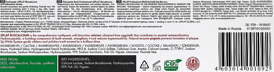 Professionelle Zahnpasta mit Biocalcium - SPLAT — Bild N6