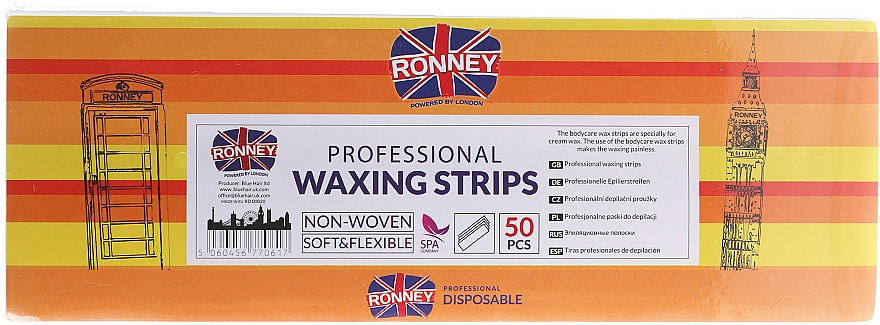 Enthaarungswachsstreifen 7x20 cm - Ronney Waxing Strips