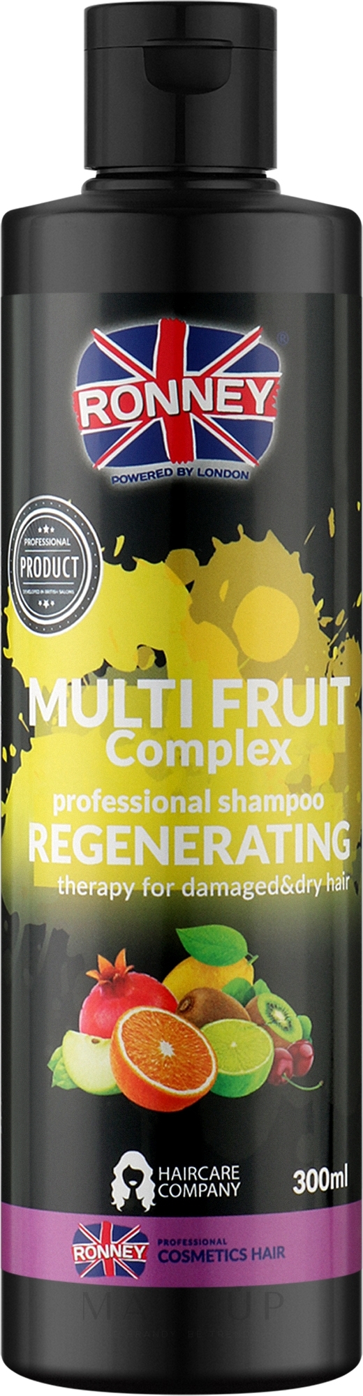 Regenerierendes Fruchtshampoo für strapaziertes und trockenes Haar - Ronney Multi Fruit Complex Regenerating Shampoo — Bild 300 ml