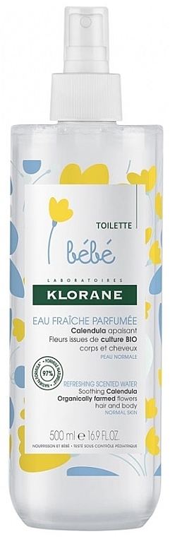 Duftwasser - Klorane Baby Refreshing Scented Water — Bild N1