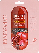 Düfte, Parfümerie und Kosmetik Ampullenmaske mit Granatapfel - Jigott Pomegranate Real Ampoule Mask