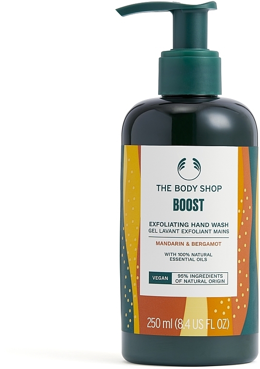 Flüssige Handseife - The Body Shop Mandarin & Bergamot Vegan Boost Exfoliating Hand Wash — Bild N1