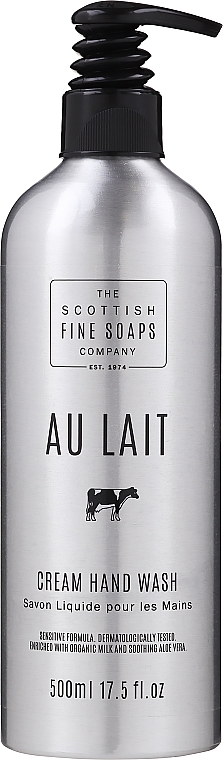 Flüssige Handseife mit Aloe Vera und Bio-Milch - Scottish Fine Soaps Au Lait Cream Hand Wash (Aluminiumflasche) — Bild N2
