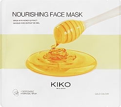 Düfte, Parfümerie und Kosmetik Feuchtigkeitsspendende Hydrogel-Gesichtsmaske mit Honigextrakt - Kiko Milano Nourishing Hydrogel Face Mask