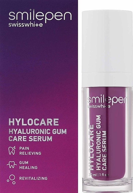 Zahnfleischpflege-Serum - SwissWhite Smilepen Hylocare Hyaluronic Gum Care Serum — Bild N2