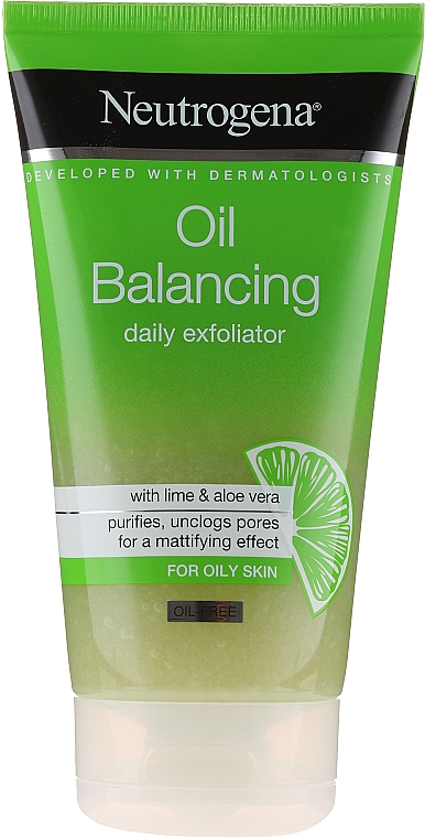 Balancierendes Gesichtspeeling mit Limette und Aloe Vera - Neutrogena Oil Balancing Daily Exfoliator — Bild N1