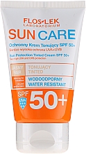 Düfte, Parfümerie und Kosmetik Tonisierende Sonnenschutzcreme für das Gesicht SPF 50+ - Floslek Sun Protection Tinder Cream SPF50+