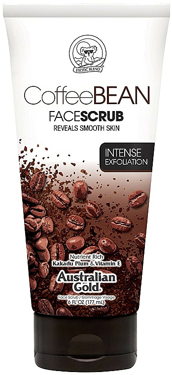 Weichmachendes und tonisierendes Gesichtspeeling mit Kaffeebohnen, Kakadupflaume und Vatimen E - Australian Gold Coffee Bean Face Scrub — Bild N1